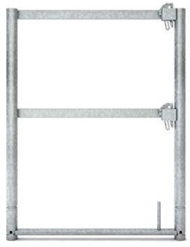 Stahl-Stirnseiten-Geländerrahmen quadro light 1,00 m x 0,73 m original Altrad assco quadro ✓ made in Germany ✓ Baugerüst Gerüst