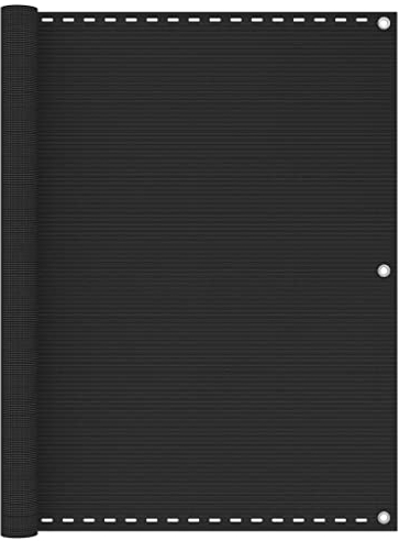 vidaXL Balkon Sichtschutz Bespannung Terrasse Balkonsichtschutz Windschutz Sonnenschutz Balkonbespannung Balkonverkleidung Anthrazit 120x600cm HDPE