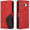 Fatcatparadise Kompatibel mit Samsung Galaxy A5 2016 / A510 Hülle, Leder PU Brieftasche Handyhülle Flip Case Silikon Bumper Schutzhülle Klapphülle. Lederhülle mit Kartenfächern/Standfunktion (Rot)
