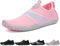 Hitopteu Badeschuhe Herren Damen Wasserschuhe Leicht Atmungsaktiv Schwimmschuhe Schnell Trocknend rutschfest Aquaschuhe Strand Surfen Barfußschuhe Gr.35-45 EU Rosa 888 36 EU