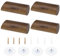 SAMNATE Charming Wooden Wall Hooks - Elegant Oak Coat Pegs and Wood Hooks for Stylish Home Décor - Inspiring Wooden Hook and Peg Rail Design