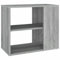 vidaXL Armario Auxiliar Aparador Consola Mueble Almacenamiento Sala de Estar Salón Comedor Decoración Madera Contrachapada Gris Sonoma