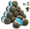 Baby Strickgarn 12er* 50g/Ball,100% Acryl Schnellstrickgarn für Anfänger und Kinder,Antipilling Babygarn zum Stricken & Häkeln,Weicher und Pflegeleichtes Babywolle für Kunsthandwerk(Verde Militar)