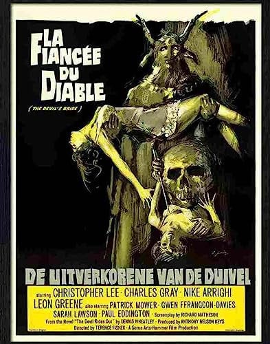 Print 1 devil rides out hammer films horror movie poster