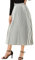 Allegra K Damen St. Patrick's Day Party Elastische Taille Metallic Glänzend Akkordeon Plissee Midi Rock, Silberner Farbton, 3X-Groß