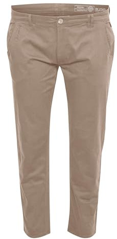 Blend BHTromp Homme Pantalon Chino Big & Tall Grandes Tailles jusqu'à 6XL avec Poches Italiennes Mélange de Coton Regular Fit, Taille:50/30, Couleur:Silver Mink (171312)