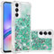 QIWEIQING Kompatibel mit für Samsung Galaxy A05S Glitzer Leicht Hülle, Handyhülle Flexibel TPU Silikon Erhöhte Kanten Flüssigkeit Treibsand Schutzhülle für Galaxy A05S.Lake Blue YBL