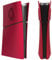 Hzxkqmil Cubierta de Placas de Repuesto para PS5 Slim Consola Edición Digital, Placas Laterales con Rejillas de Ventilación Carcasa Personalizada Funda ABS Anti-Rayaduras Accesorios, Rojo