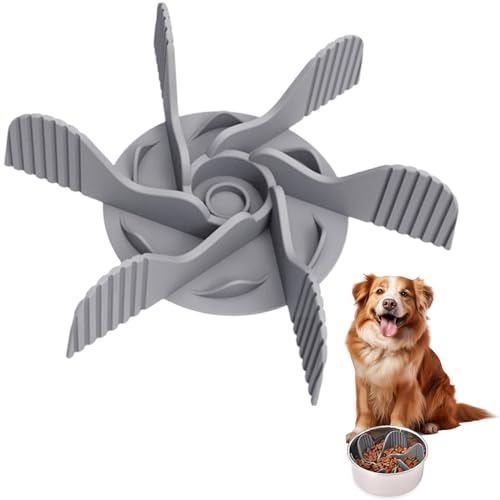 Slow Feeder Dog Bowls Insert, Cuttable Slow Feeder Dog Bowl Large with Strong Suction Cups for Cats and Dogs, Pet Feeder to Slow Down Eating, Feeding Supplies for Most Dog Bowl or Dog Dish