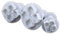 Cabilock 3Piezas Cortadores de Fondant Forma de Cortadores de Émbolo para Decoración de Tartas y Galletas Molde de Plástico de Alimenticio Blanco