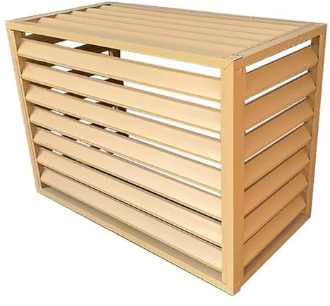 WilkSxyc Aluminium Klimaanlage Abdeckung, Fensterläden, Zaun für Klimaanlagen, Verstecken Von Klimaanlagen für Den Außenbereich Klimaanlagenständer, Blumenständer (Color : D, Size : Four SIDES-110x8