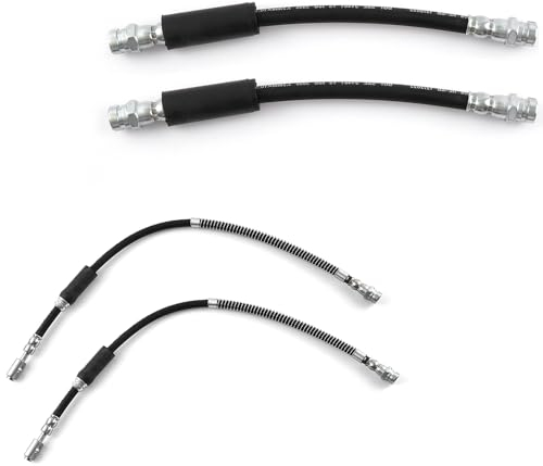 ROBUST 4x Bremsschlauch Vorne Hinten Set für Audi A3 Seat Altea Leon Toledo Skoda Octavia Superb Yeti VW Caddy Derby Eos Golf Plus Golf V VI Scirocco Touran 1K0611701H 1K0611701K
