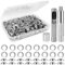 100pcs Ösen Werkzeug Kit, 10mm Grommet Werkzeug kit mit Ösenzange und Ösenwerkzeug für Wasserdichte Planen Vorhänge, Markisen, Schuhe, Taschen
