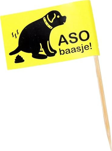 50 x Aso Besitz! Hundekot Fahnen Puppenfahnen Puppenfahnen Fahne Flaggechen No Hunde Poop Picker