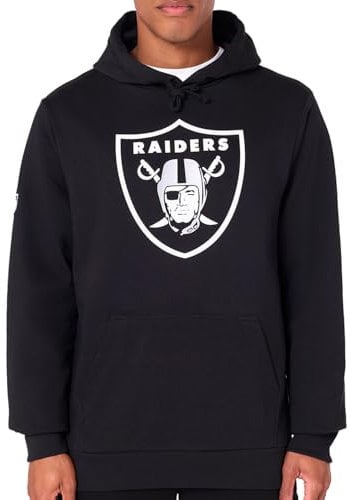 New Era Las Vegas Raiders NFL Team Logo Hoody Schwarz Kapuzenpullover - XXL