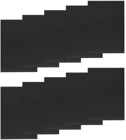 Confezione da 10 tappetini da forno versatili resistenti alle alte temperature, in tessuto di carta antiolio, rivestimento antiaderente, per la casa