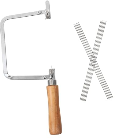 U-förmige Bügelsäge und Metall, 1 Satz für Schmuck | Verstellbares Schneidwerkzeug, Ergonomischer Griff, Leichtes Design für Modellreparaturen und Selbstgemacht