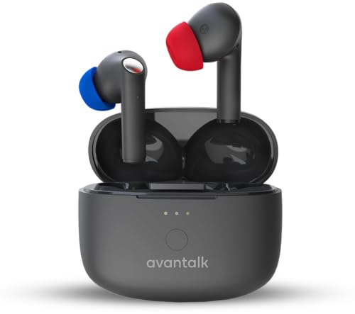 Avantalk Infinity NC - Auracast In-Ear-Kopfhörer mit ANC | aptX Adaptive, geringe Latenz, LE Audio, EQ-App und klare Anrufe - Schwarz