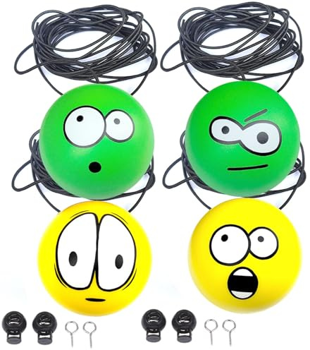 4PCS Garage Parkhilfe, niedliche und lustige große Augen -Garage -Parkhilfe mit Seil, Hilfsstopp -Führungssystem, Autozubehör für Anfänger