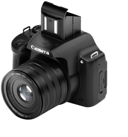 68MP Digital Camera with 28X Digital Zoom and 4K Video Recording at 60 FPS for Vlogging Content Creation and Travel Photography (Black)