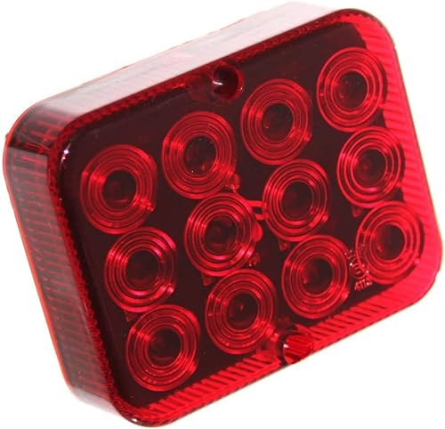 Old-Harvest 1x LED Nebelschluß-Leuchte 12V für Trailer Anhänger Beleuchtung Nebellampe Nebelleuchte Rot Neu
