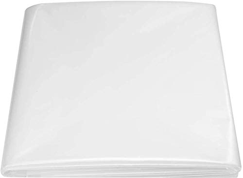 Baogu Weiß Teichfolie Gartenteich HDPE 16S für Fisch Teich Gardens Pools UV-Beständig reißfest umweltfreundlich (2m x 4m)
