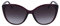Calvin Klein Damen Ck19543s Cat Eye Sonnenbrille, Crystal Purple/Grey, 57 mm