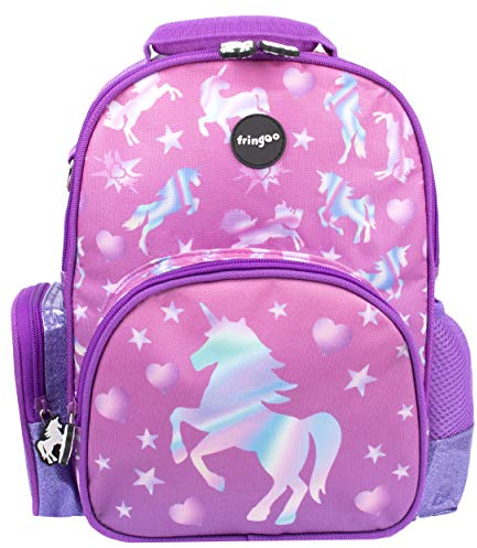 Fringoo - Kinderrucksack für Mädchen | Entwickelt für kleine Kinder und Kleinkinder | Perfekt für Kindergarten oder Schule | Maschinenwaschbar - Ombre Unicorn