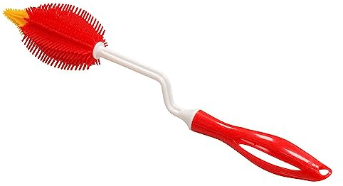 Stoneline - Spazzola per bottiglie in silicone Colore: rosso