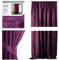 AmeliaHome Vorhang Velvet Optik 140x270 cm violett 1 St. Kräuselband Samt Verdunkelungsvorhang Fensterdekoration Leicht Schimmernd Dekoschal Dekorvorhang, 70137, Kräuselband 140x270 cm