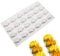 XiaoShenLu Mousse Moules en Silicone pour gâteau, Moule 3D pour Glace Chocolat Pâtisserie Dessert, 24 Trous Forme de Cinq pétales