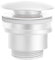 Valvula de Click Clack apta para lavabos y bides de laton VCC007-BL Desagüe Lavabo Fácil instalación tapones de Desagüe Lavabo, Universal con o sin Rebosadero, Pop-Up color blanco mate