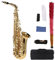 Summina Alto Saxophon, vergoldetes Messing und Sax Becken, 802 Tonart, Woodwind-Instrument, mit Reinigungsbürste, Tuch, Handschuhen, Korkfett, gepolstertem Trageriemen