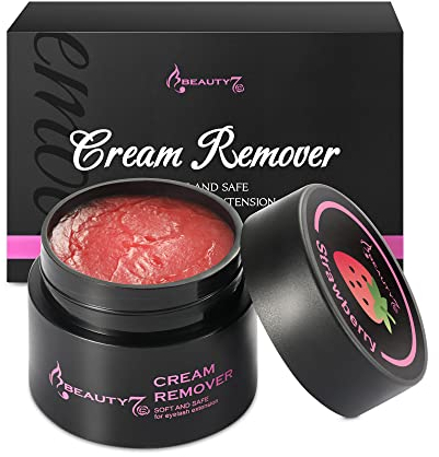 Beauty7 Wimpernkleber Entferner Cream Wimpernverlängerungslöser Rosa Wimpernkleber Lösemittel wimpern extension Entferner Remover Cream 5ml Fruchtig