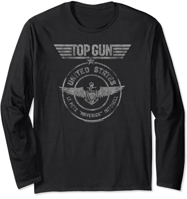 Top Gun Leutnant Pete Mitchell Seal Langarmshirt