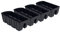 PAFEN 4 jardineras colgantes – 58,5 x 28,5 x 20,5 cm – Macetas para balcón, barandilla, antracita