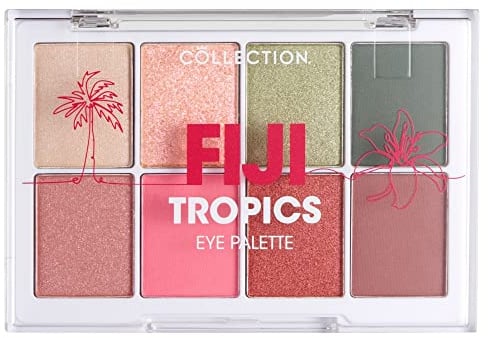 Collection Cosmetics Eye Shadow Palette- 8.8g- Fiji Tropics | 8 Versatile Shades- Highly Pigmented- Smooth Easy Applicatio
