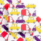 WRAPAHOLIC Geburtstags-Geschenkpapierbogen – 12 Bögen Auto-Design, flach gefaltet für Party, Babyparty, Urlaub, 50 x 76 cm pro Bogen