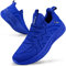Feethit Baskets et Chaussures de Sport Homme Tennis Respirant Légères et Confortables de la Mode de Marche Fitness Running Tennis Outdoor Gym Jogging Sneakers Hommes Le Bleu 45 EU