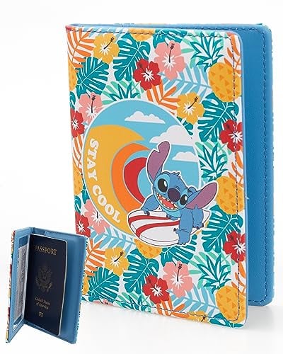 Disney Lilo & Stitch Reisepasshülle, Reisezubehör, offizielles Lizenzprodukt, Mehrfarbig, Classic