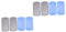 FRCOLOR 8stücke Teiliges Fußfeilen Und Hornhautentferner Hochwertigem Material Effektive Pediküre-werkzeuge Für Füße Und Fußpflege Graue Und Blaue Feilen