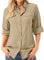Asfixiado Damen Hemdbluse UV Shirt UPF 50+ Safari Kleidung Wanderbluse Damen Outdoor Cooling Quick Dry Sonnenschutz Langarm Luftiges Hemd（5072 Khaki XL）