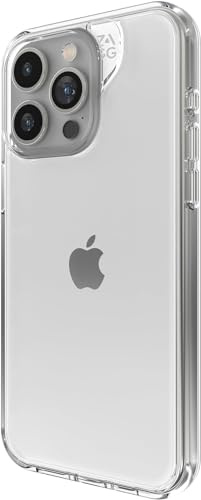 ZAGG Crystal Palace, Graphen-verstärkte Hülle für iPhone 15 Pro [6.1-Inch], Kein Vergilben, Ultraschlankes Komfortables Design, stossfeste Abdeckung für die Rückseite (Transparent)