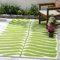 FAB HAB Tropisch Botanisch Outdoor Teppich - Wetterfest, Farbecht, Wendbar - Recycelter Premium-Kunststoff - Terrasse, Balkon, Garten, Bad, Flur - Kunststoffteppich Hilo - Grün - 240 x 300 cm