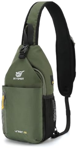 SKYSPER Sling Bag Crossbody Backpack - Chest Shoulder Cross Body Bag Travel Hiking Casual Daypack for Women Men