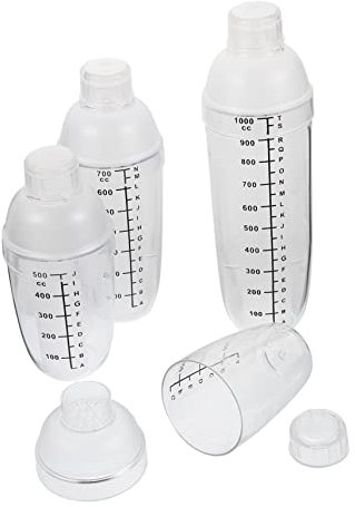 ABOOFAN Shaker à Cocktail en Plastique avec Échelle Graduée pour Barmans