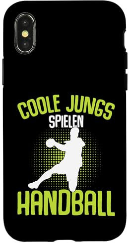 Coole Jungs spielen Handball Handballer Jungen Kinder Hülle für iPhone X/XS