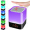 Bedside Lamp with Alarm Clock Bluetooth Speaker, Night Light Bedroom Decor RGB Color Changing Table Lamp, Dimmable LED Touch Night Light Bedroom Decor, Best Birthday Gift Ideas for Teenage Girls/Boys