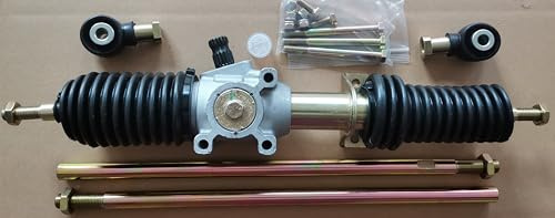 YUNFANG Conjunto de caja de engranajes de piñón y cremallera de dirección mejorado 1823984 con extremos de barra de acoplamiento 7061189 de repuesto para Polaris RZR XP XP4 1000 UTV 2014
