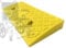 IMUNKT Rampe En Caoutchouc De Trottoir, Rampe De Seuil Pour Marche Hauteur 5-13 Cm, Rampe De Bordure Pour Trottoirs, Voitures, Camions, Accès, Vélos, Motos, Chiens, Fauteuils Roulants(Yellow,50*22*5cm